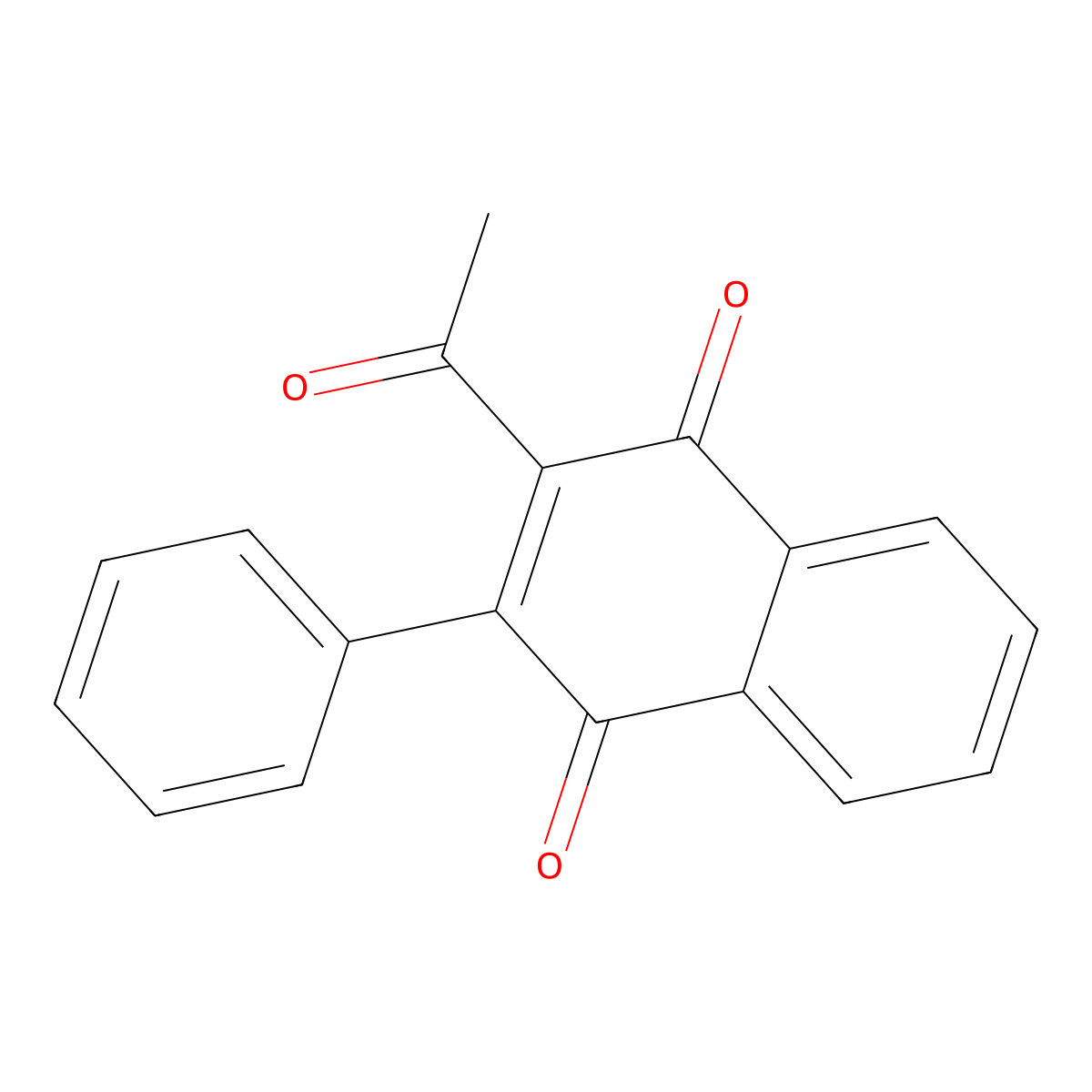2-Acetyl-3-phenylnaphthalene-1,4-dione molecular structure, CAS 5307-69-7