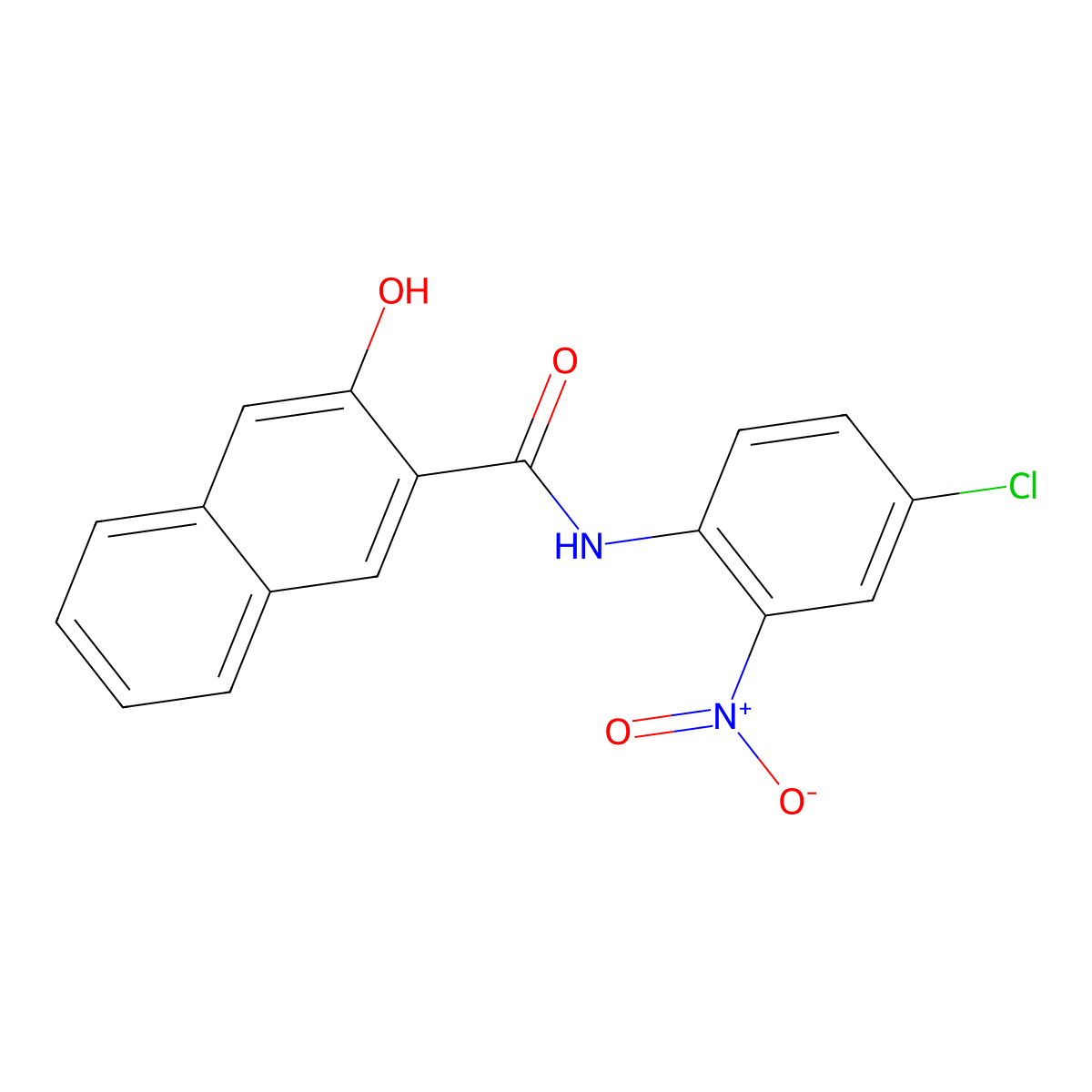 N-(4-chloro-2-nitrophenyl)-3-hydroxynaphthalene-2-carboxamide molecular structure, CAS 5307-93-7