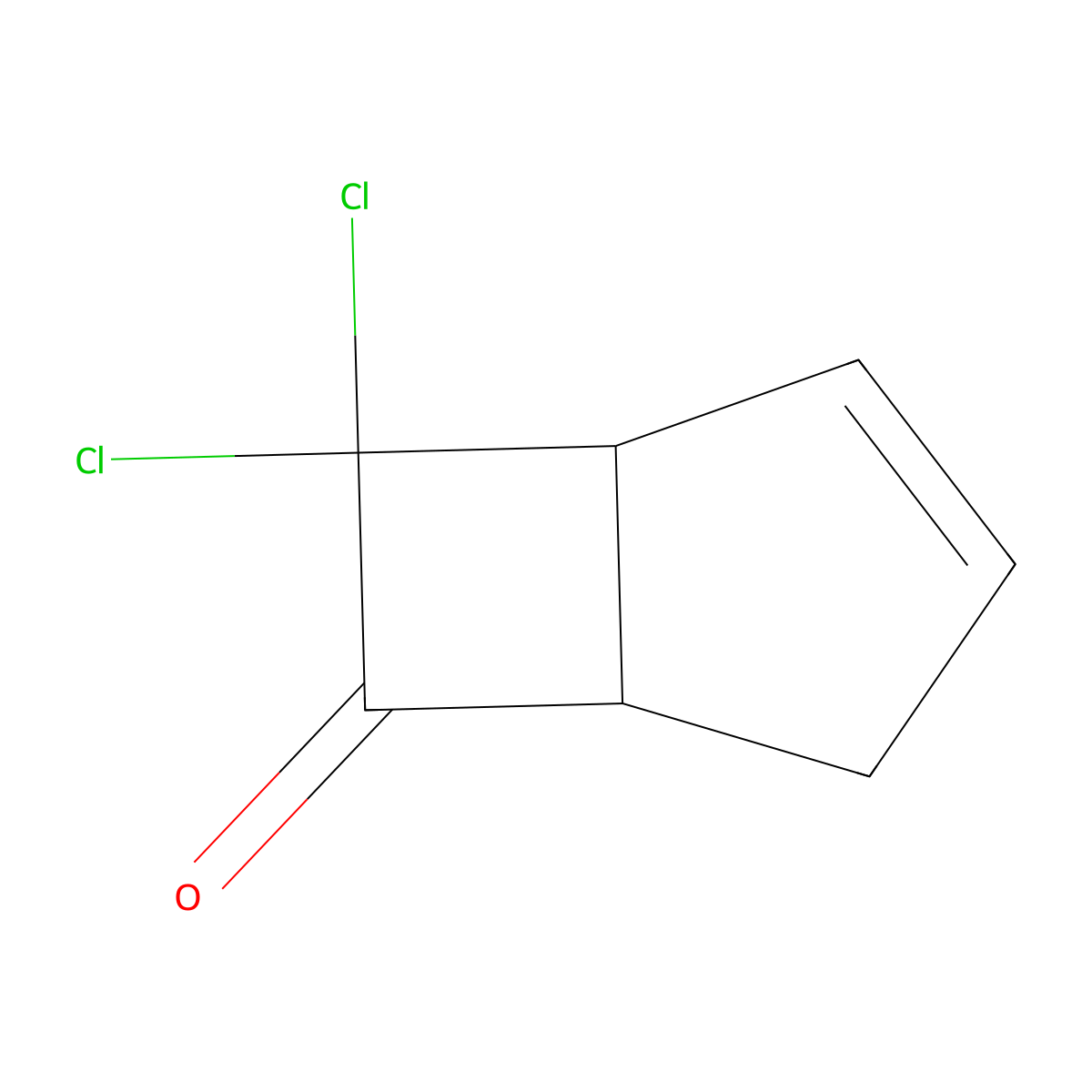 7,7-Dichlorobicyclo[3.2.0]hept-2-en-6-one molecular structure, CAS 5307-99-3