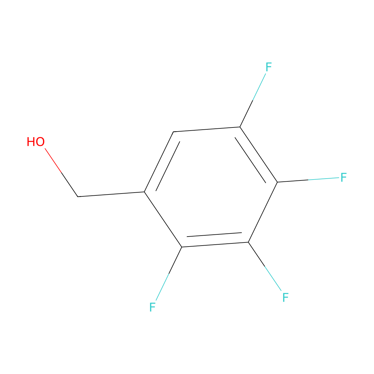 (2,3,4,5-Tetrafluorophenyl)methanol molecular structure, CAS 53072-18-7