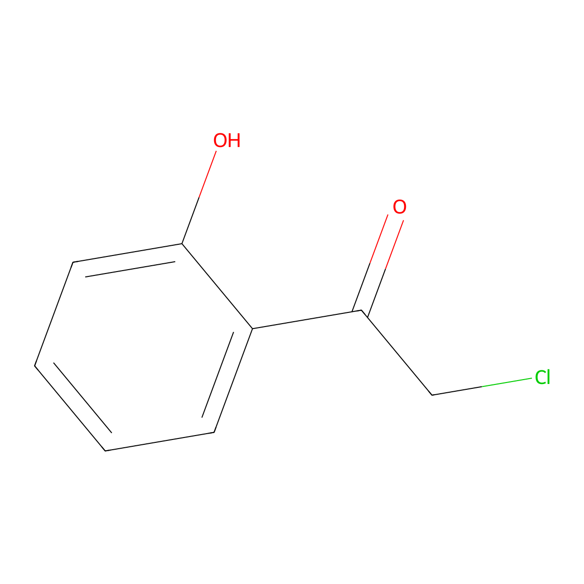 2-Chloro-1-(2-hydroxyphenyl)ethanone molecular structure, CAS 53074-73-0