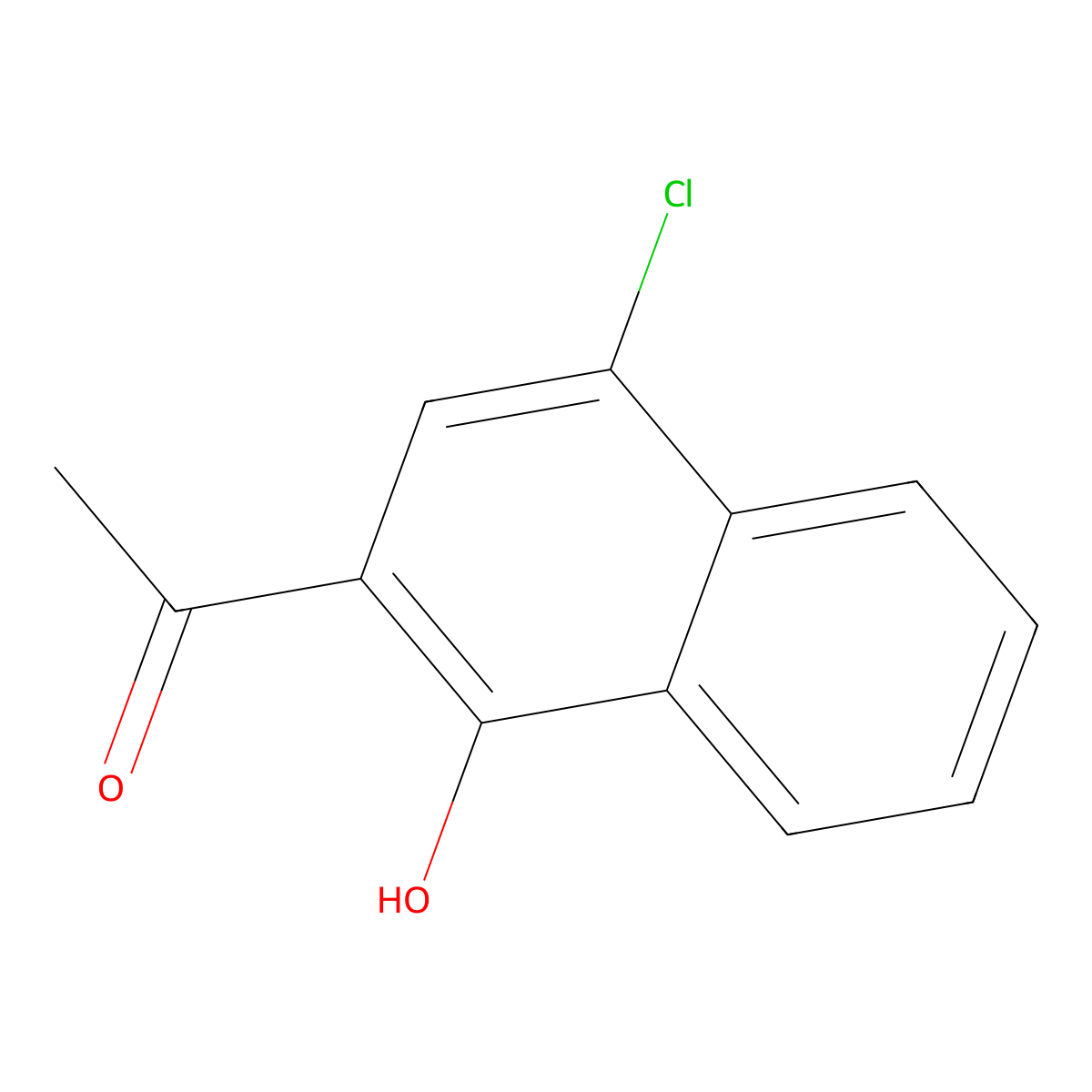 1-(4-Chloro-1-hydroxy-naphthalen-2-YL)-ethanone molecular structure, CAS 530740-47-7