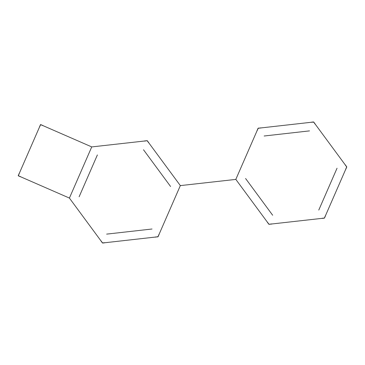 3-Phenylbicyclo[4.2.0]octa-1,3,5-triene molecular structure, CAS 53076-10-1