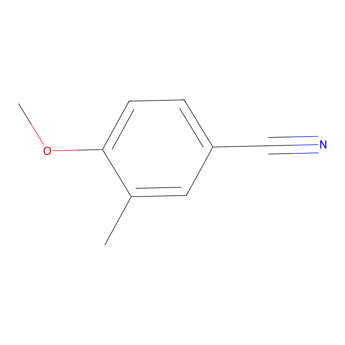 4-Methoxy-3-methylbenzonitrile molecular structure, CAS 53078-71-0