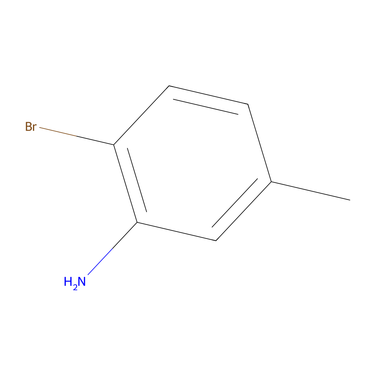 2-Bromo-5-methylaniline molecular structure, CAS 53078-85-6