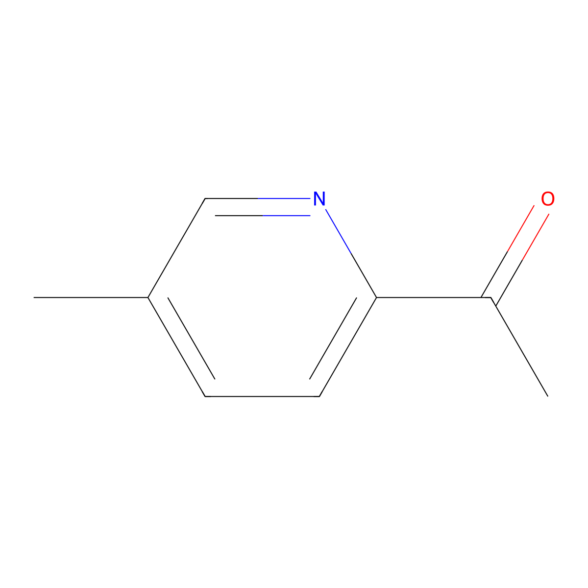 1-(5-Methyl-2-pyridinyl)ethanone molecular structure, CAS 5308-63-4