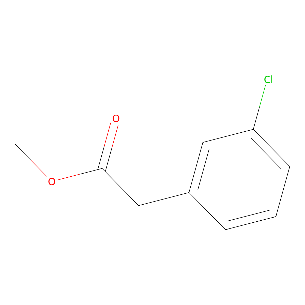 Methyl 2-(3-chlorophenyl)acetate molecular structure, CAS 53088-68-9