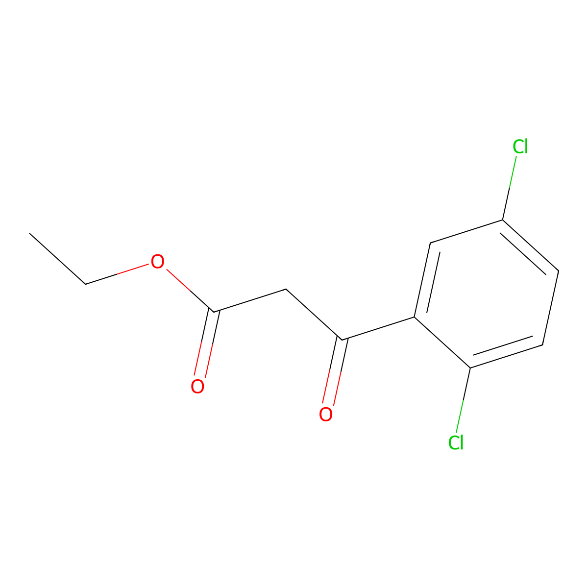 Ethyl 3-(2,5-dichlorophenyl)-3-oxopropanoate molecular structure, CAS 53090-44-1