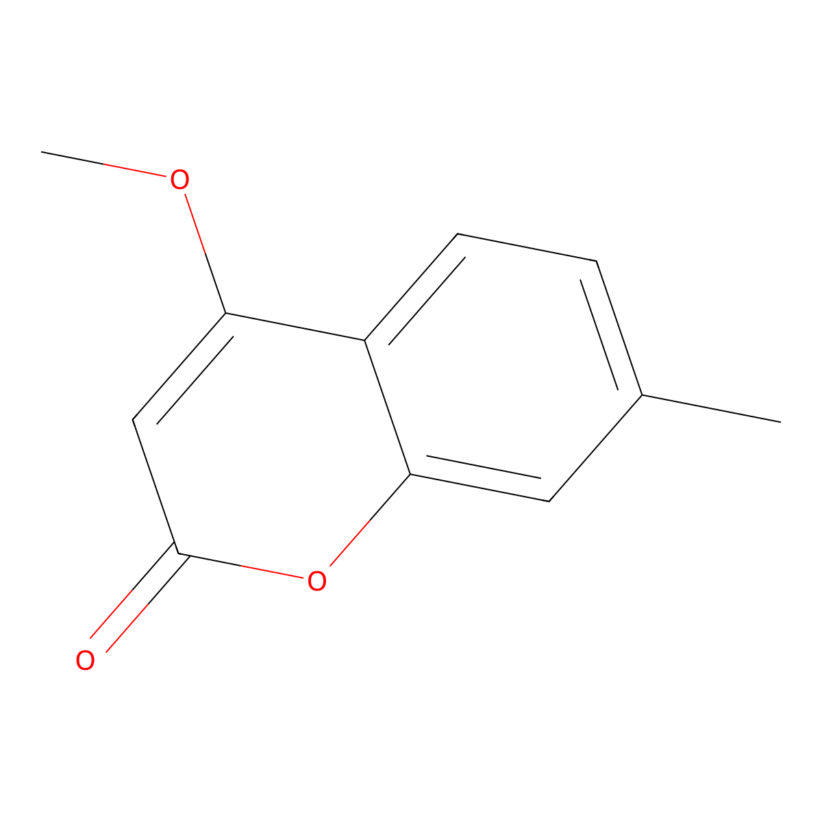 4-Methoxy-7-methyl-2H-chromen-2-one molecular structure, CAS 53091-73-9