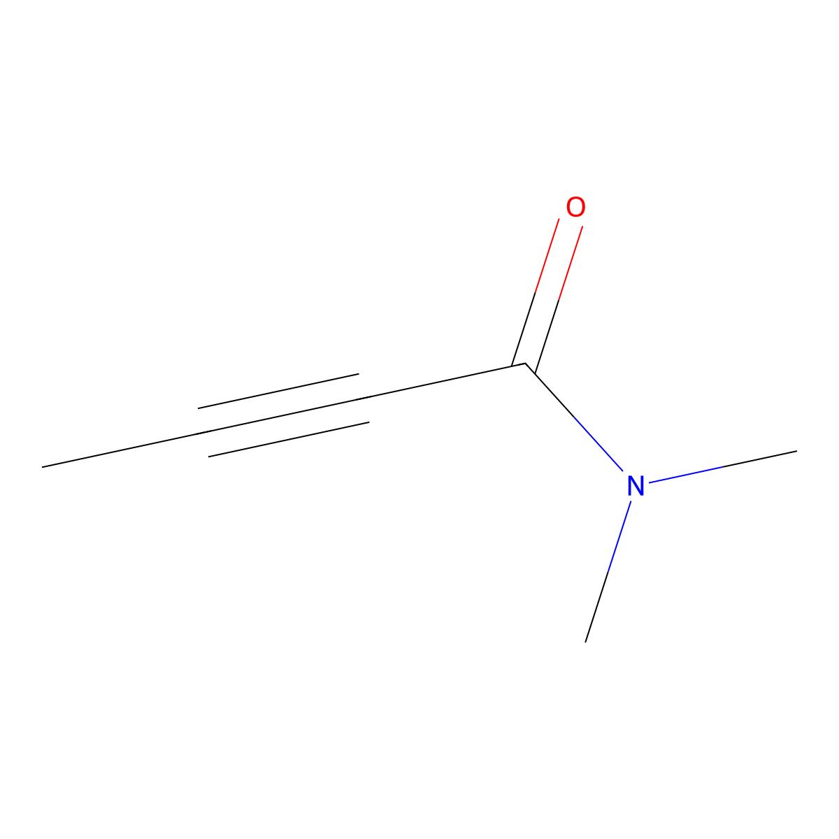 N,N-dimethylbut-2-ynamide molecular structure, CAS 53099-32-4