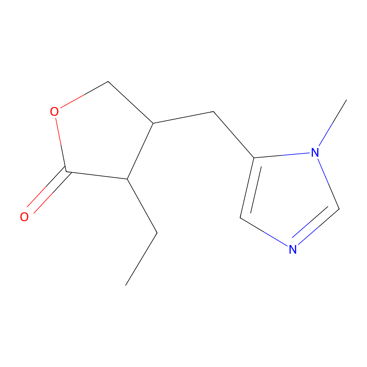 (+)-Isopilocarpine molecular structure, CAS 531-35-1