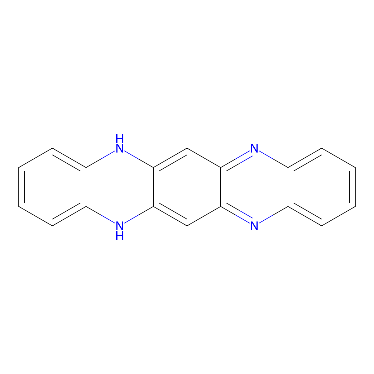5,12-Dihydroquinoxalino[2,3-b]phenazine molecular structure, CAS 531-47-5
