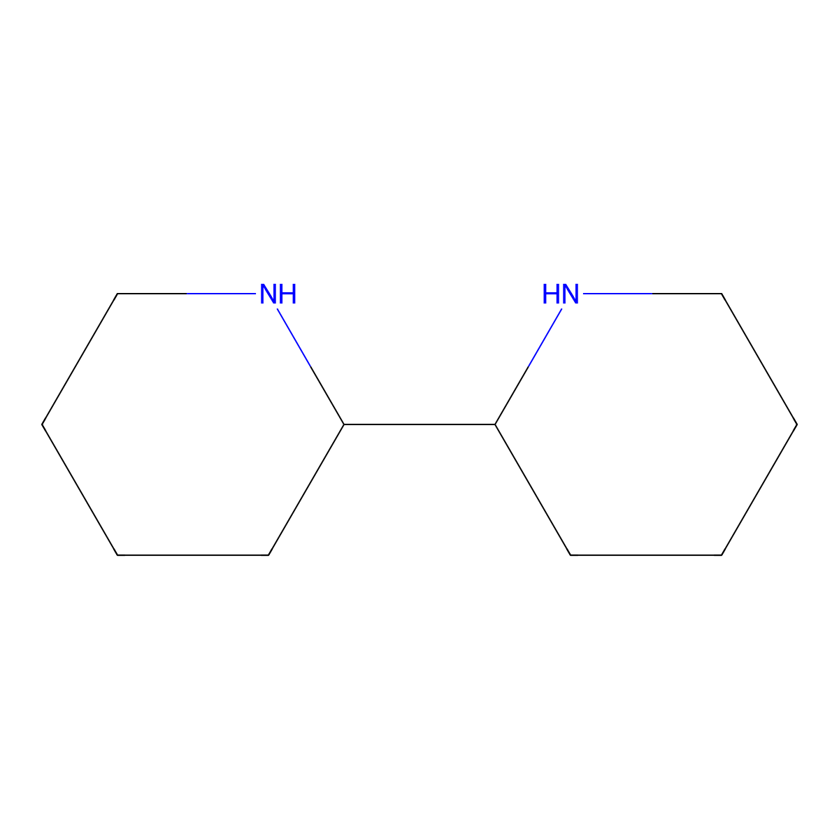 2,2'-Bipiperidyl molecular structure, CAS 531-67-9