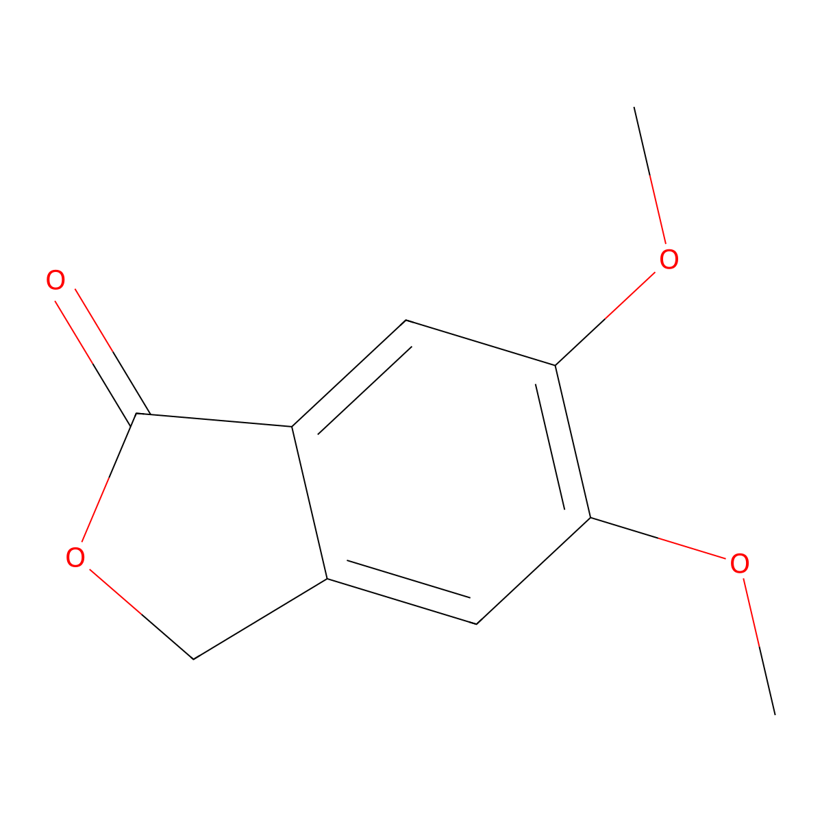 5,6-Dimethoxy-3H-isobenzofuran-1-one molecular structure, CAS 531-88-4