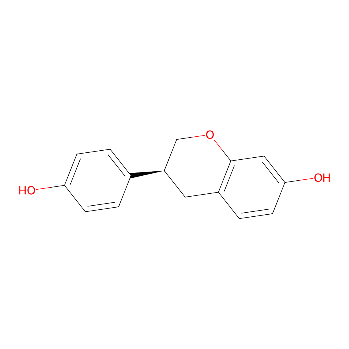 Equol molecular structure, CAS 531-95-3