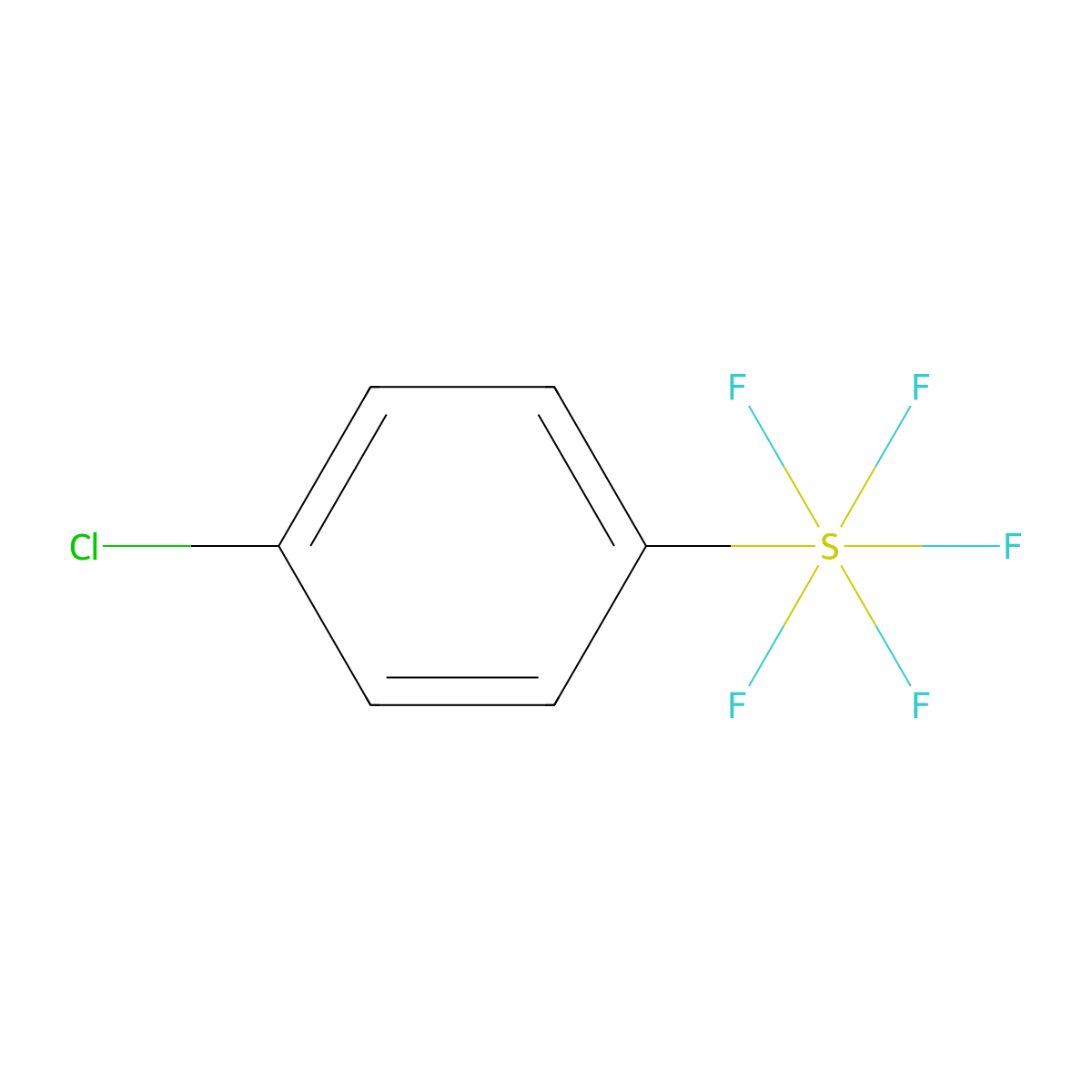 4-Chlorophenylsulfur Pentafluoride molecular structure, CAS 5310-68-9