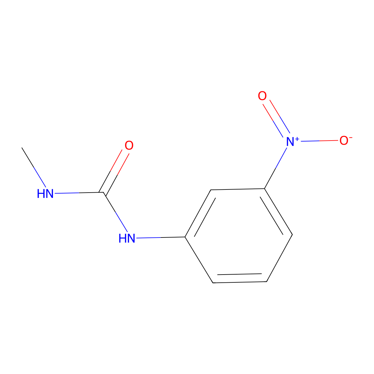 1-Methyl-3-(3-nitrophenyl)urea molecular structure, CAS 5310-92-9