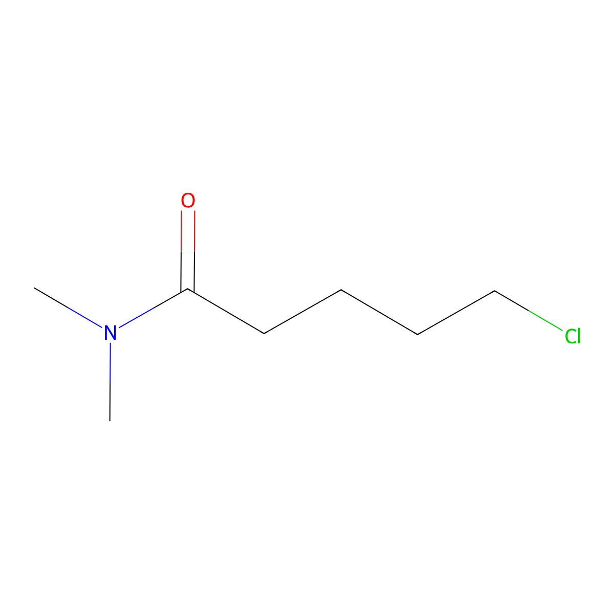 5-chloro-N,N-dimethylpentanamide molecular structure, CAS 53101-21-6