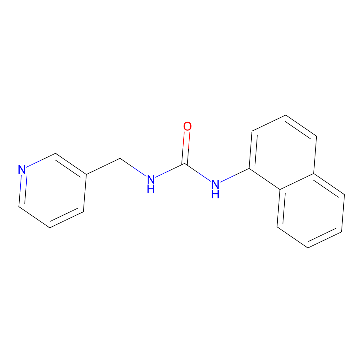 1-(Naphthalen-1-yl)-3-(pyridin-3-ylmethyl)urea molecular structure, CAS 53102-03-7