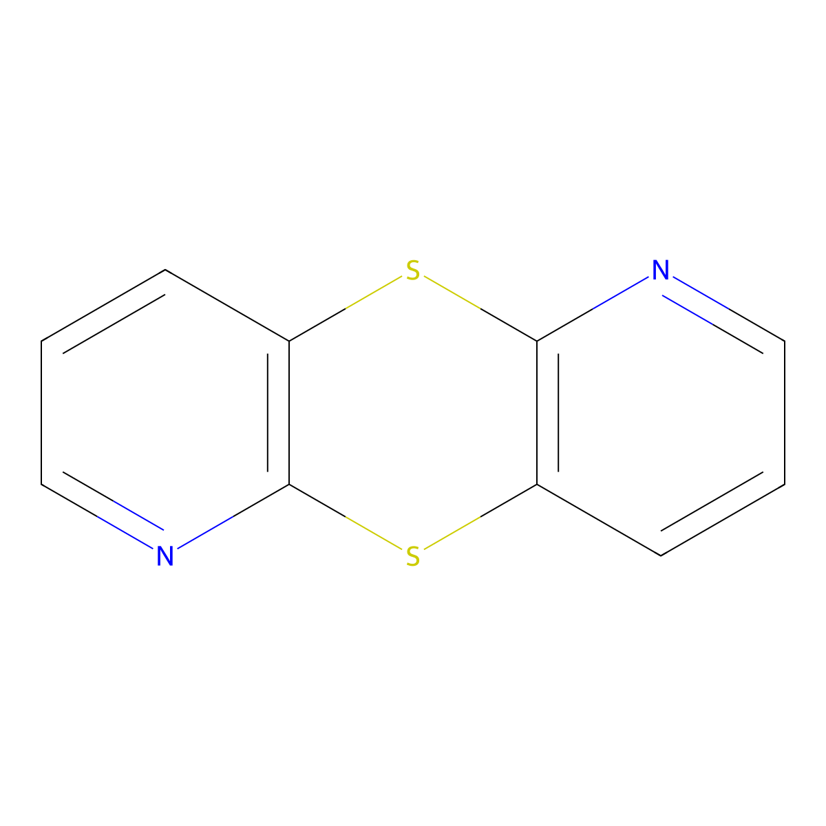 9,10-Dithia-1,5-diaza-anthracene molecular structure, CAS 53102-25-3