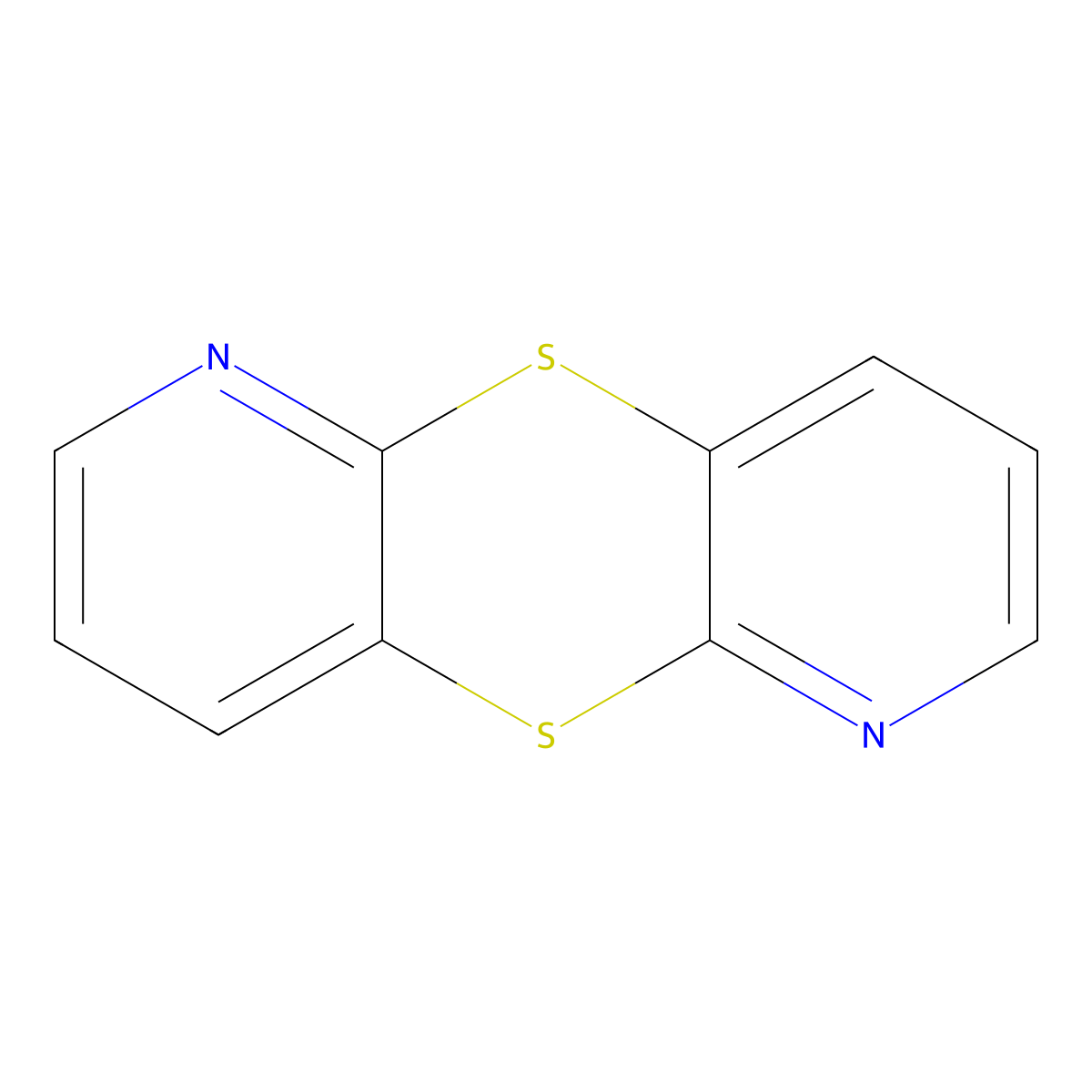 9,10-Dithia-1,5-diaza-anthracene molecular structure, CAS 53102-25-3