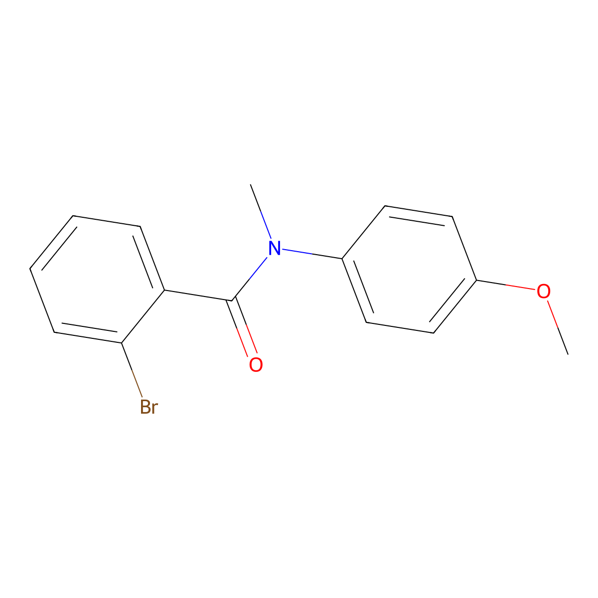 2-bromo-N-(4-methoxyphenyl)-N-methylbenzamide molecular structure, CAS 53103-81-4