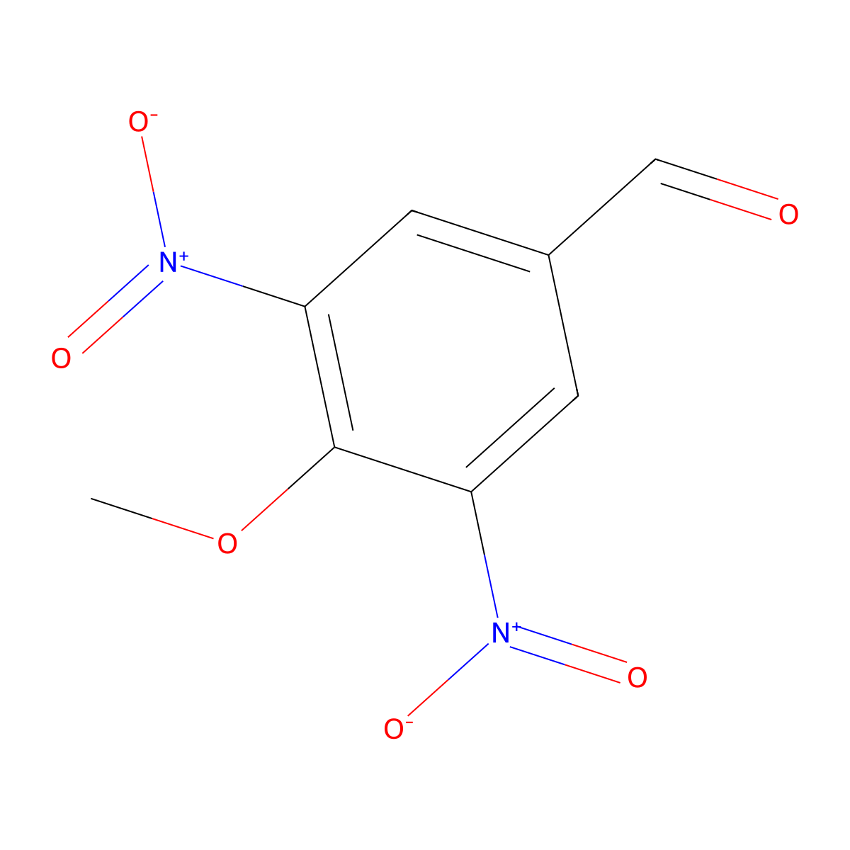 4-Methoxy-3,5-dinitrobenzaldehyde molecular structure, CAS 53104-41-9