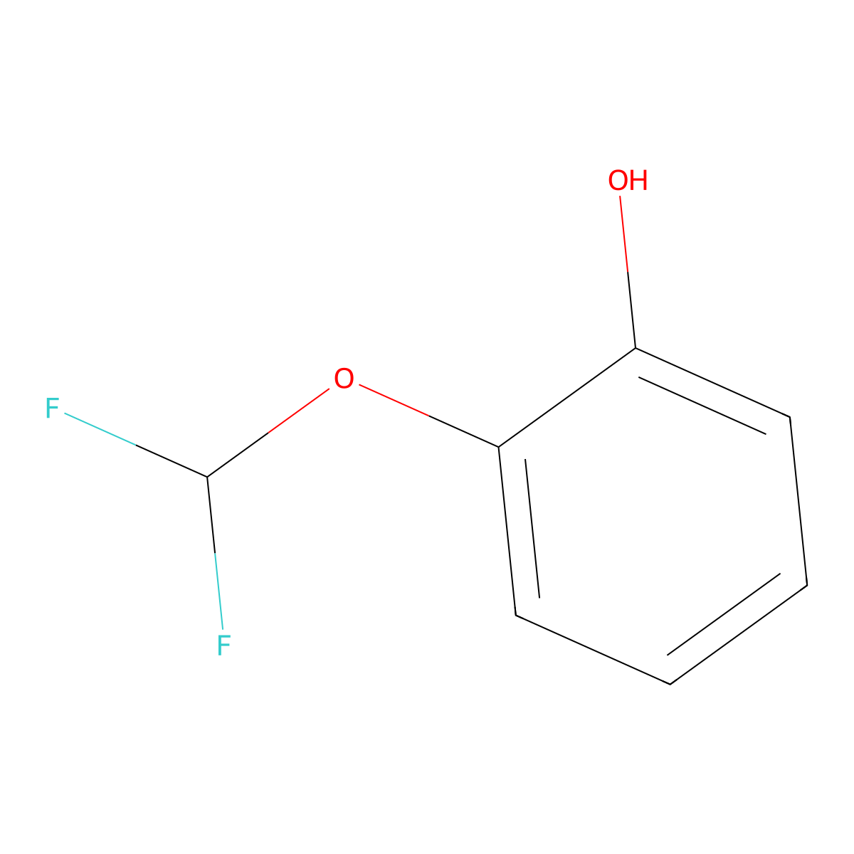 2-(Difluoromethoxy)phenol molecular structure, CAS 53104-96-4