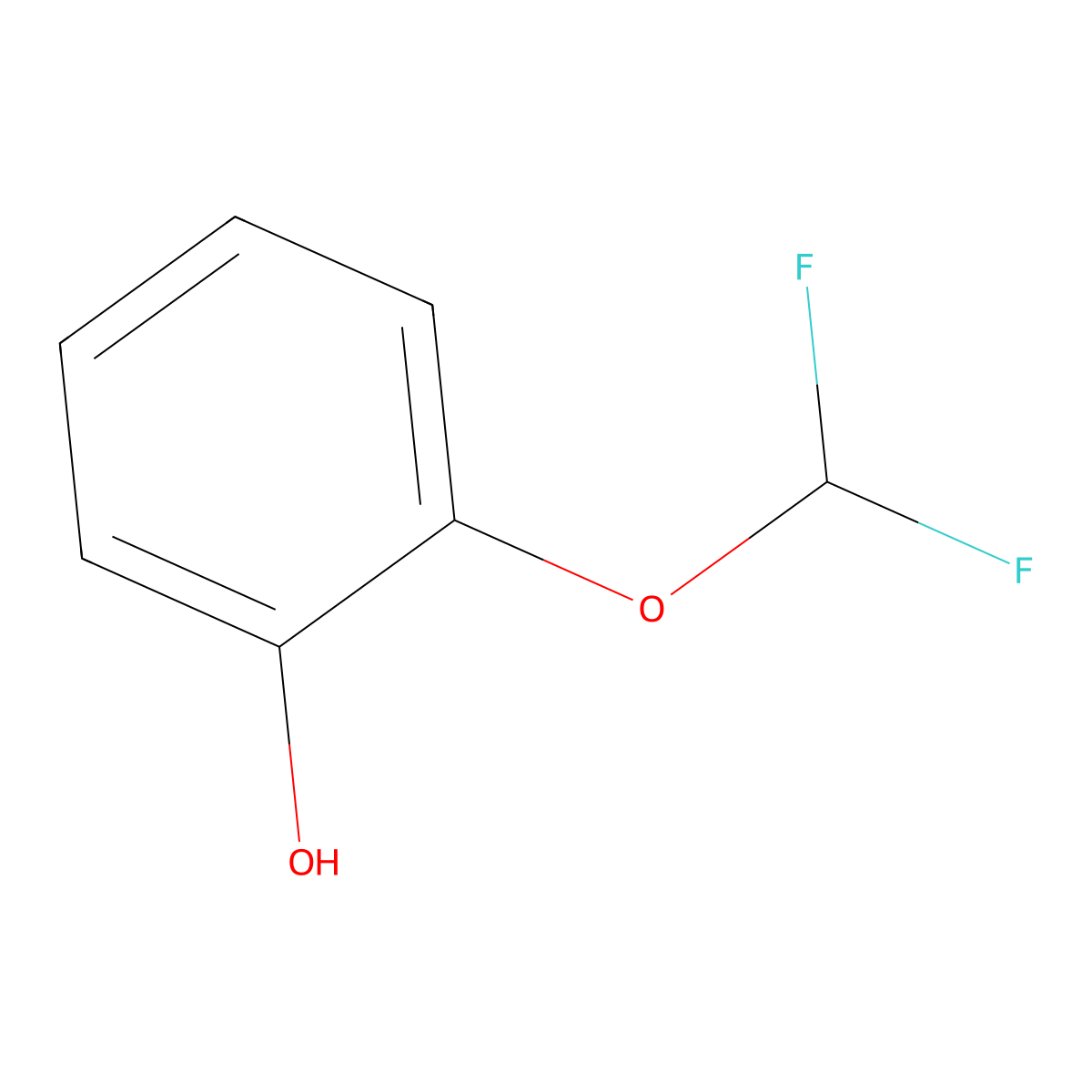 2-(Difluoromethoxy)phenol molecular structure, CAS 53104-96-4