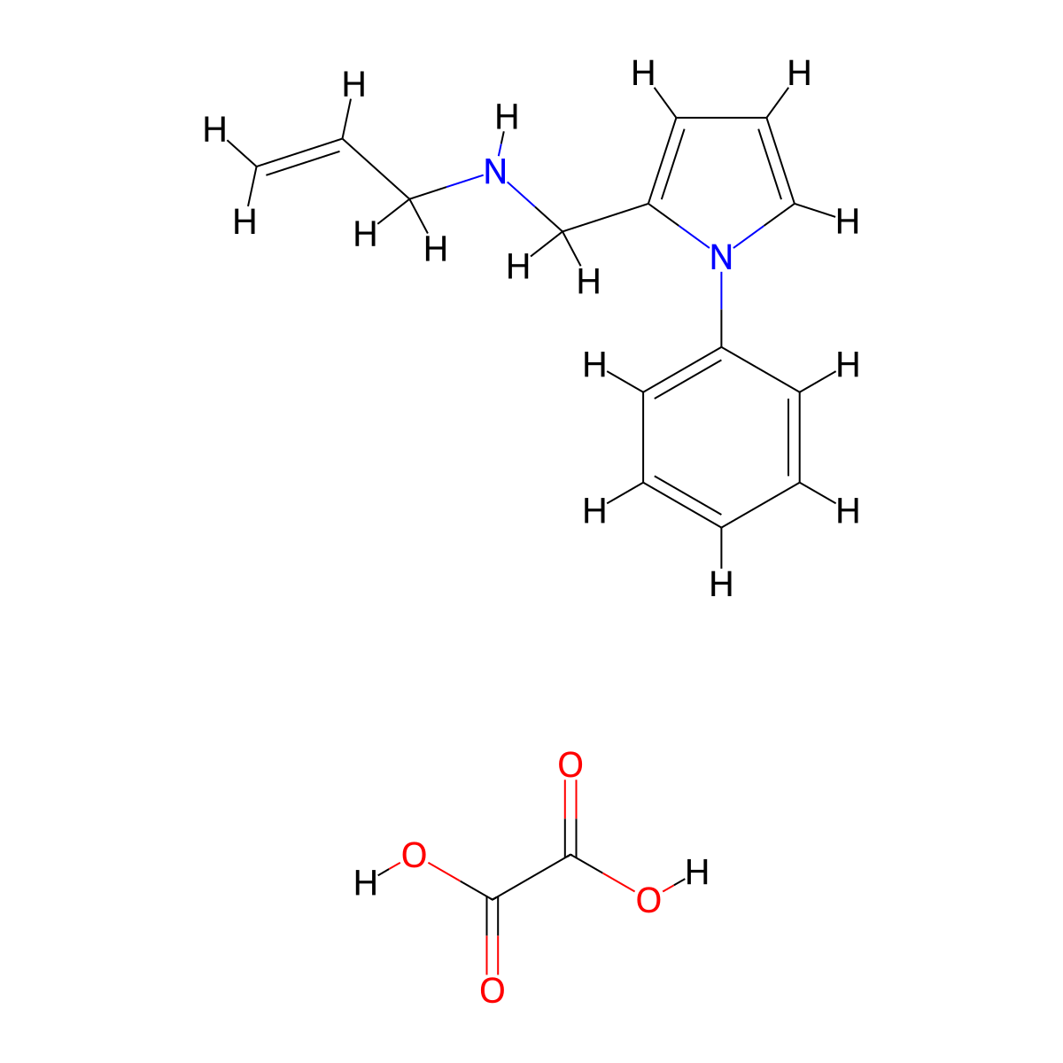 Allyl-(1-phenyl-1H-pyrrol-2-ylmethyl)-amine molecular structure, CAS 5311-42-2