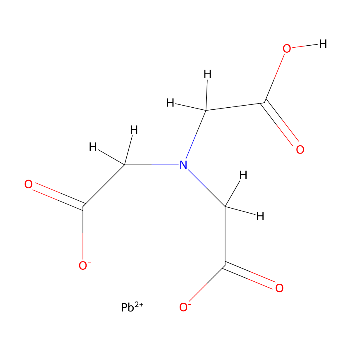 Lead (2+) NTA molecular structure, CAS 53113-59-0
