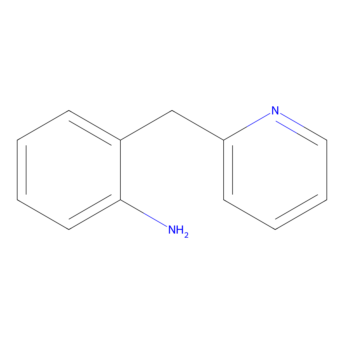 2-((Pyridin-2-yl)methyl)aniline molecular structure, CAS 53114-00-4