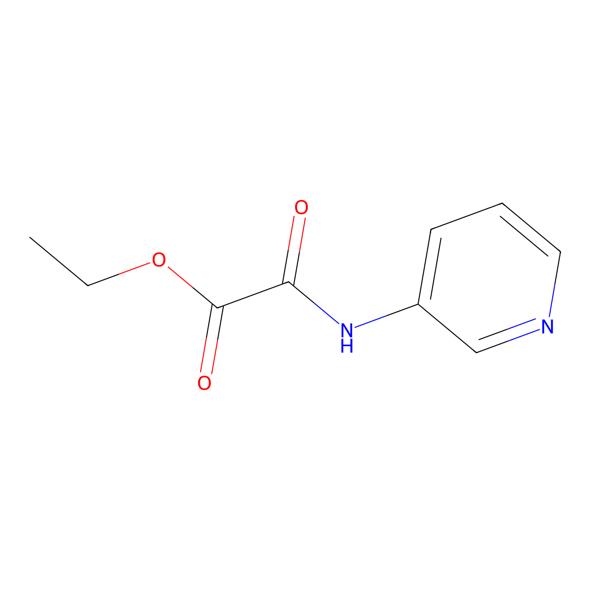 Ethyl 2-oxo-2-(pyridin-3-ylamino)acetate molecular structure, CAS 53117-17-2