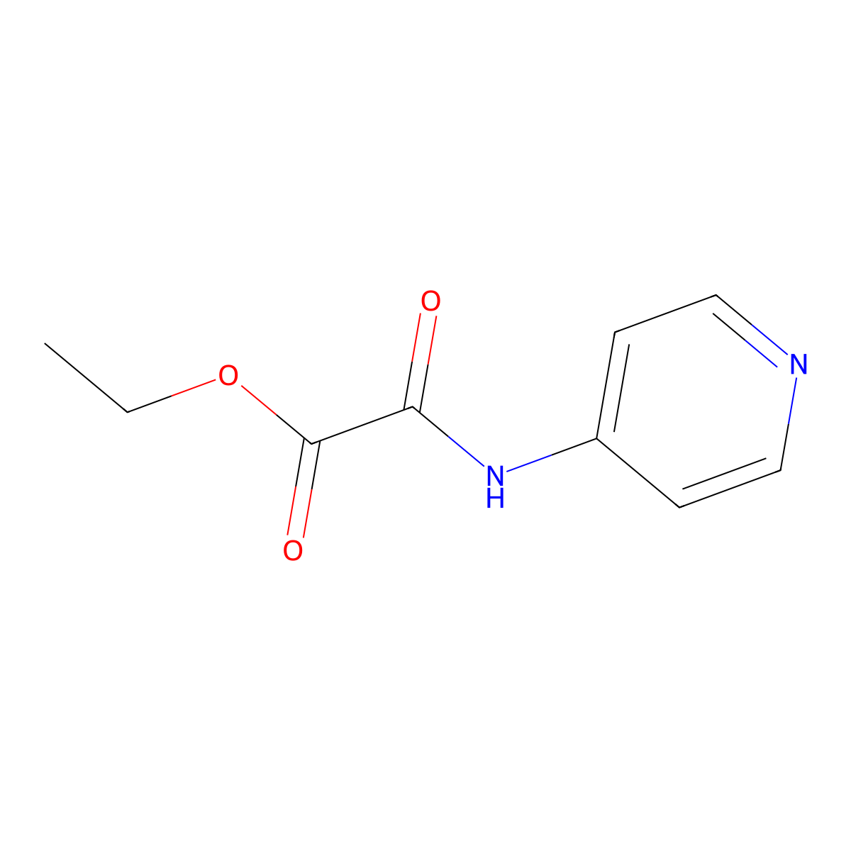 Ethyl 2-oxo-2-(pyridin-4-ylamino)acetate molecular structure, CAS 53117-18-3