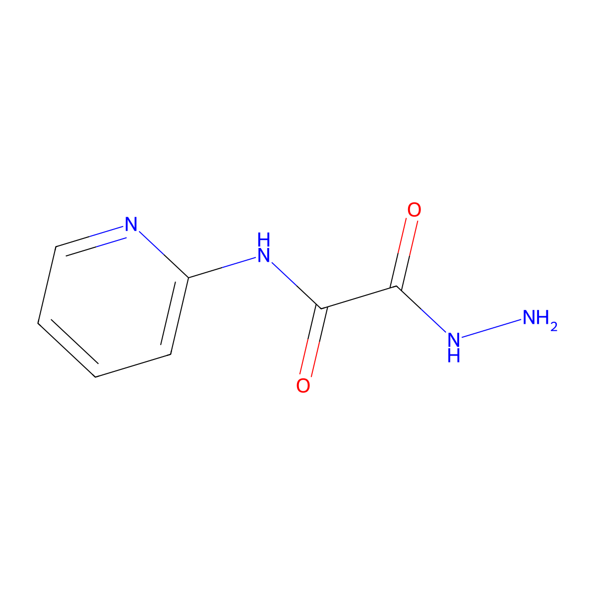 1-(hydrazinecarbonyl)-N-(pyridin-2-yl)formamide molecular structure, CAS 53117-32-1