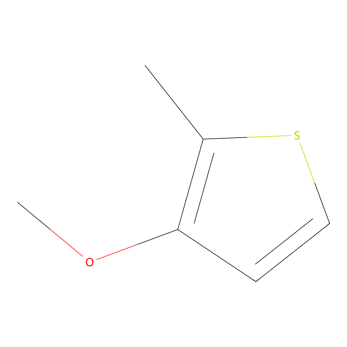 3-Methoxy-2-methylthiophene molecular structure, CAS 53119-55-4