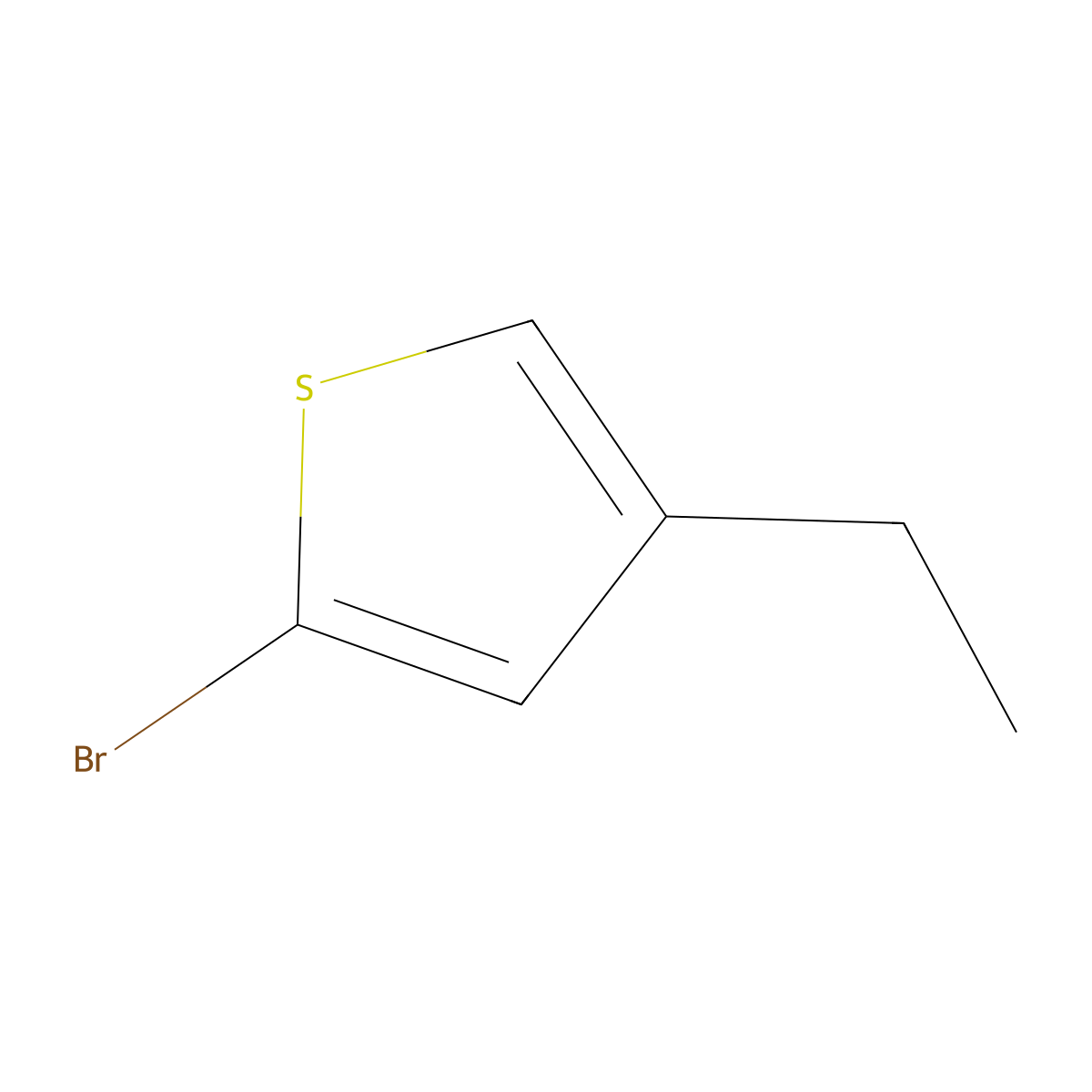 2-Bromo-4-ethylthiophene molecular structure, CAS 53119-62-3