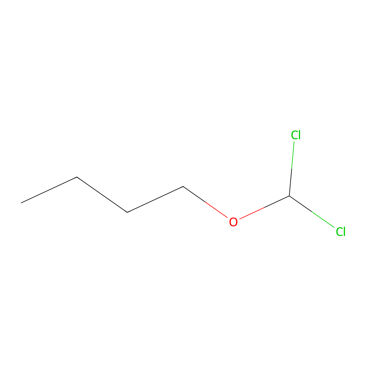 Butyl Dichloromethyl Ether molecular structure, CAS 5312-73-2