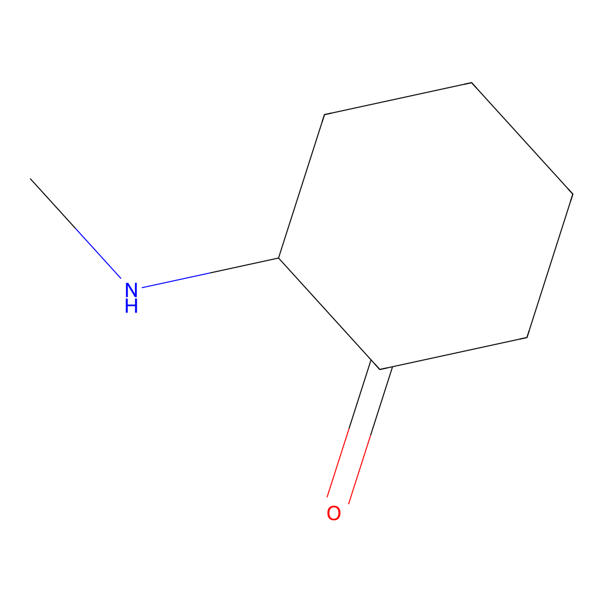 Cyclohexanone, 2-(methylamino)- molecular structure, CAS 53121-35-0