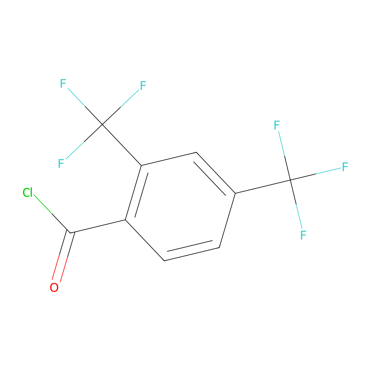 2,4-Bis(trifluoromethyl)benzoyl chloride molecular structure, CAS 53130-43-1