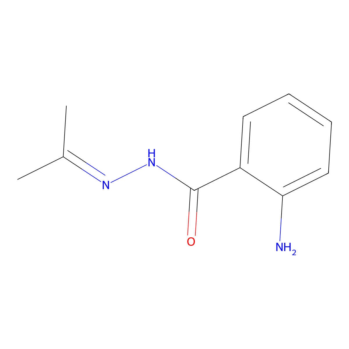 2-Amino-benzoic acid isopropylidene-hydrazide molecular structure, CAS 53131-21-8