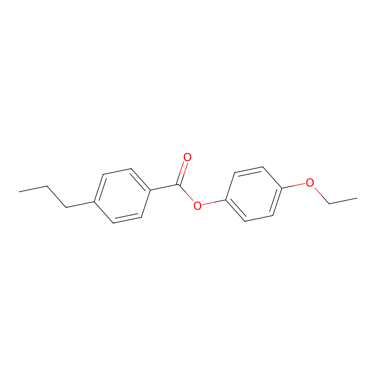 4-Ethoxyphenyl 4-propylbenzoate molecular structure, CAS 53132-08-4