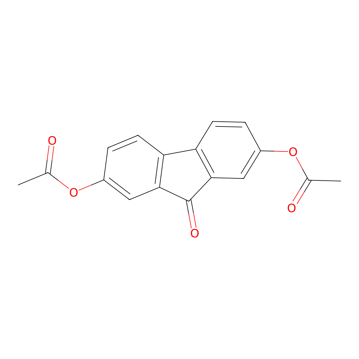 (7-Acetyloxy-9-oxofluoren-2-yl) acetate molecular structure, CAS 53133-99-6