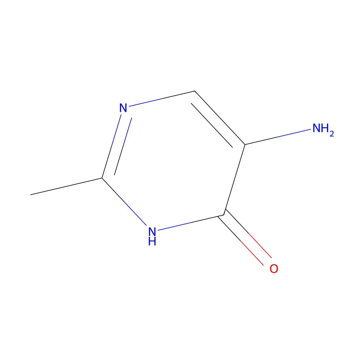 5-amino-2-methylpyrimidin-4(1H)-one molecular structure, CAS 53135-22-1