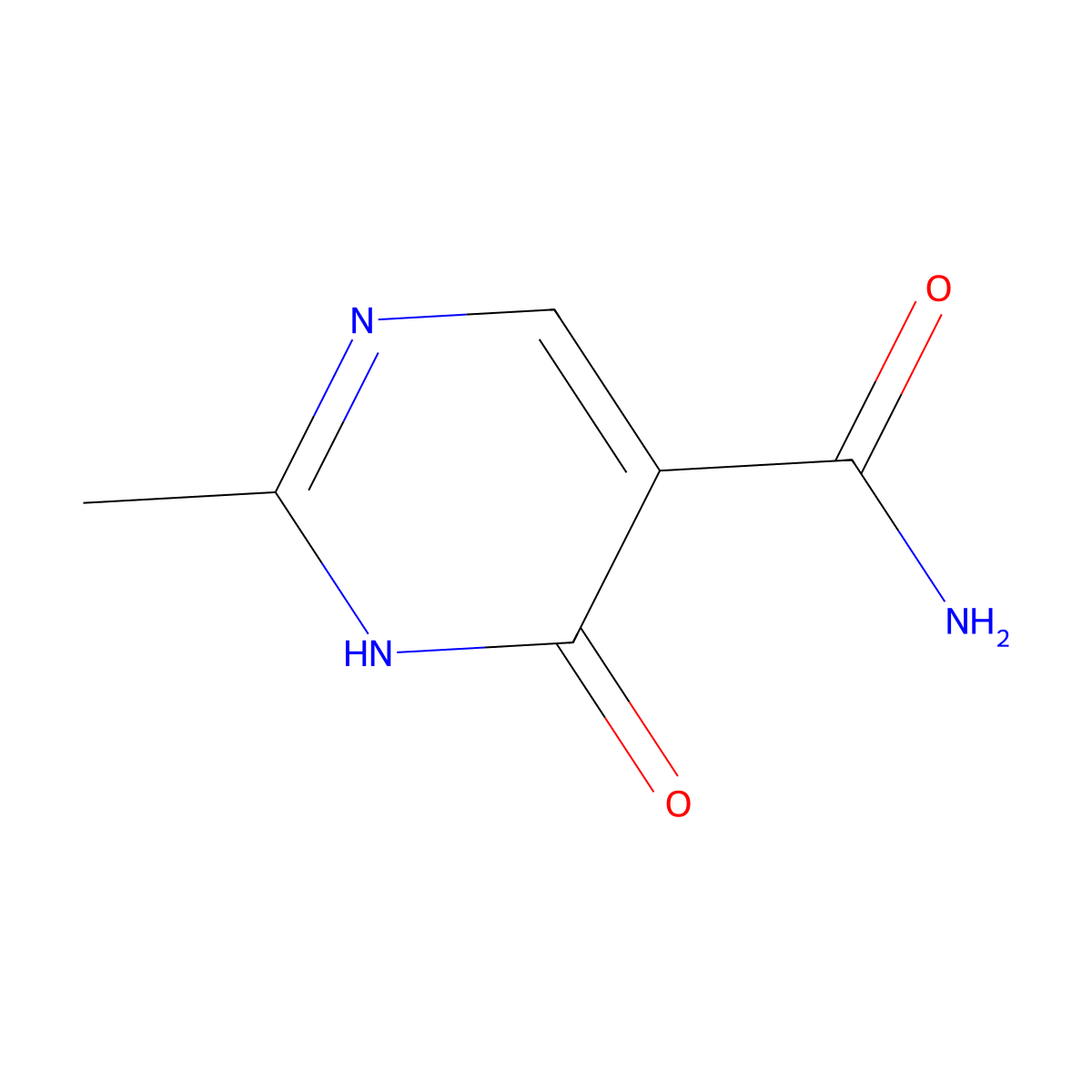 4-Hydroxy-2-methylpyrimidine-5-carboxamide molecular structure, CAS 53135-25-4