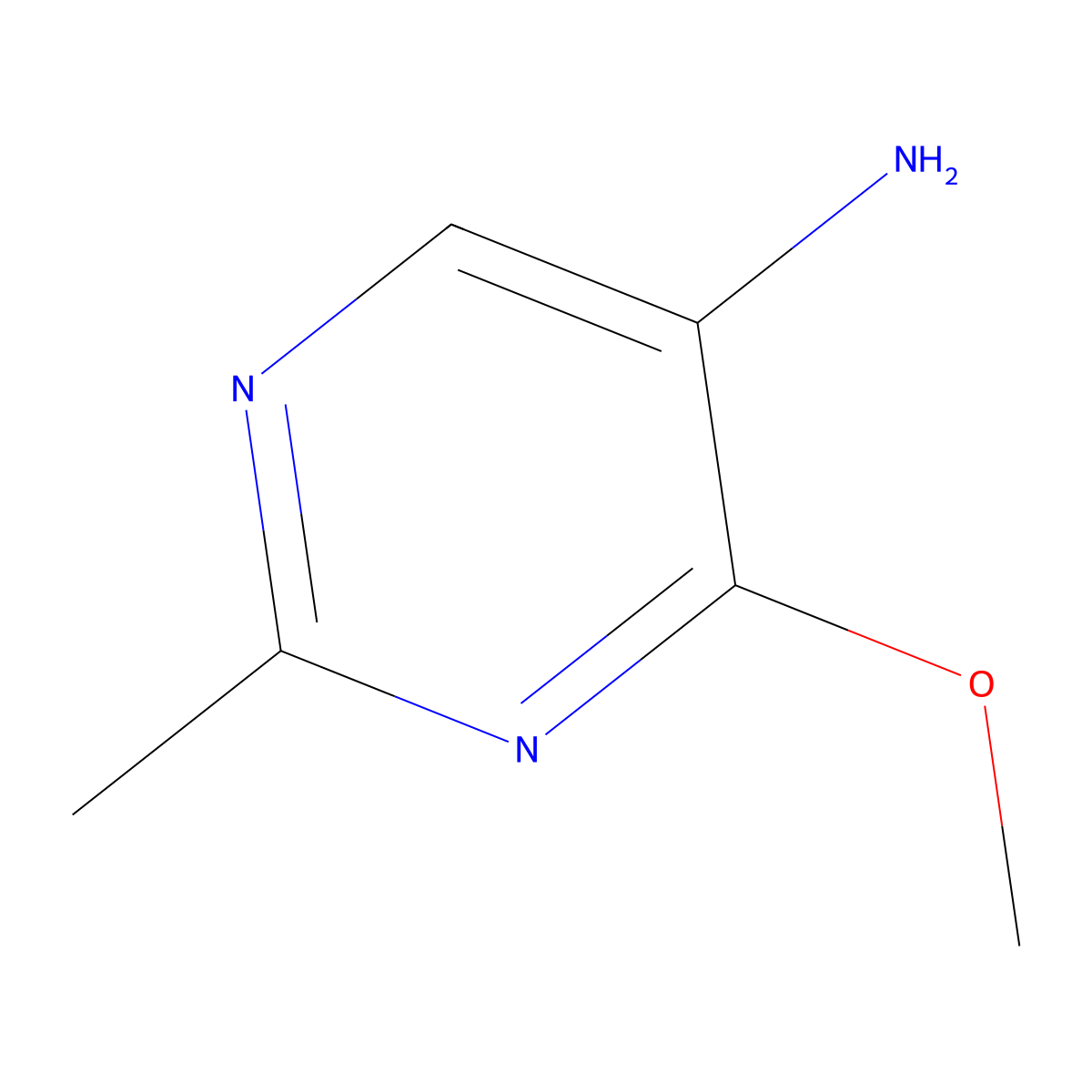 4-Methoxy-2-methylpyrimidin-5-amine molecular structure, CAS 53135-45-8