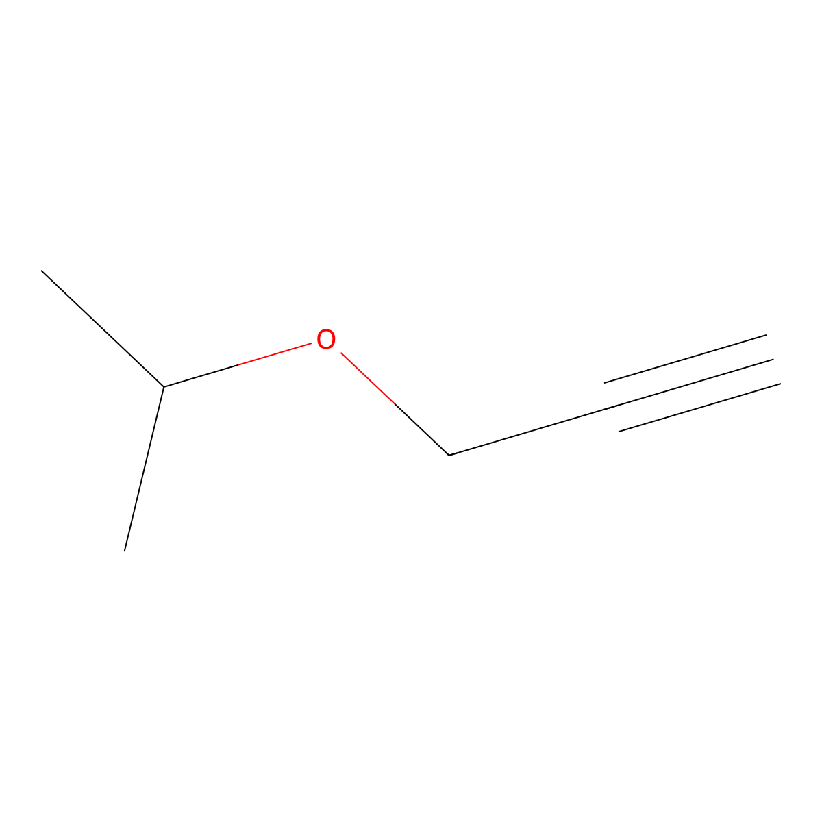 3-(1-Methylethoxy)-1-propyne molecular structure, CAS 53135-63-0