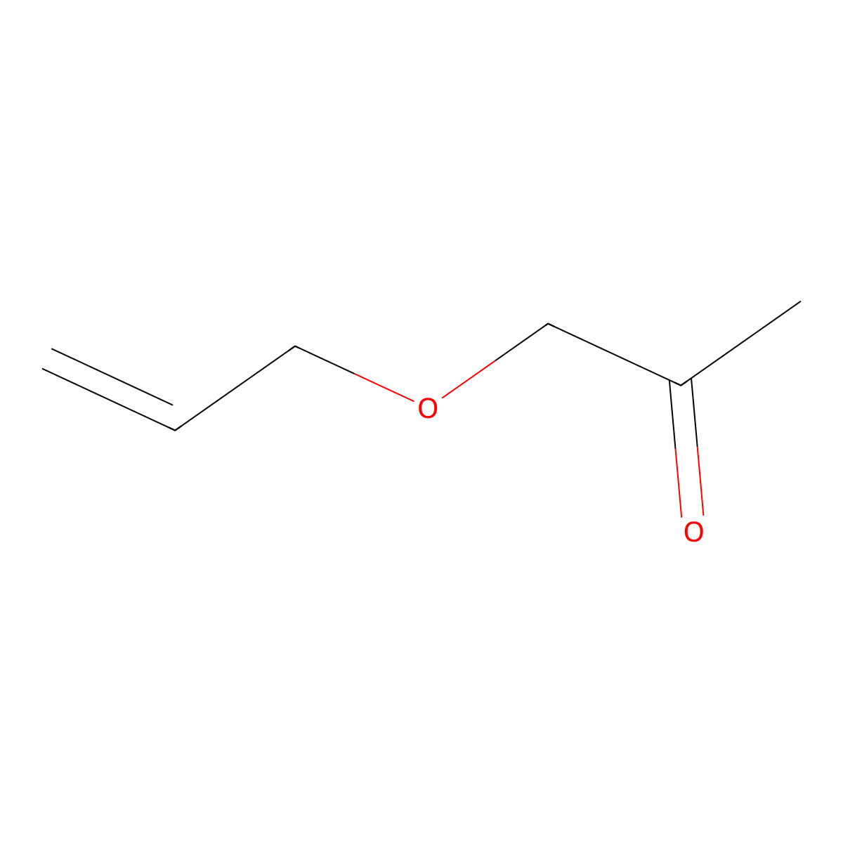 1-(Prop-2-en-1-yloxy)propan-2-one molecular structure, CAS 53135-67-4