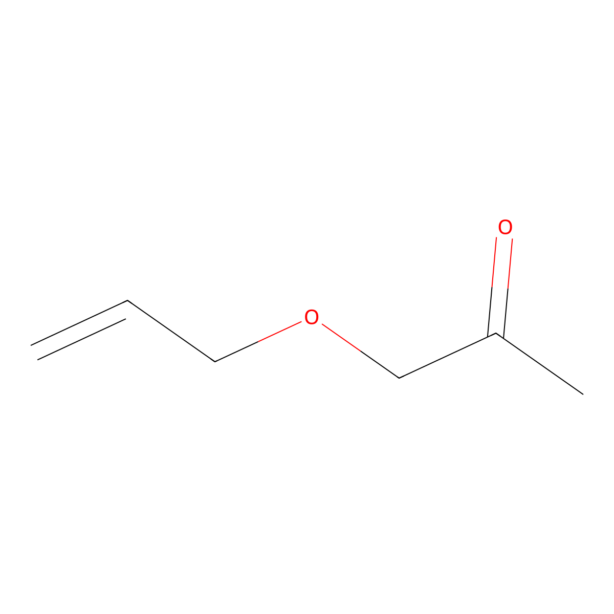 1-(Prop-2-en-1-yloxy)propan-2-one molecular structure, CAS 53135-67-4