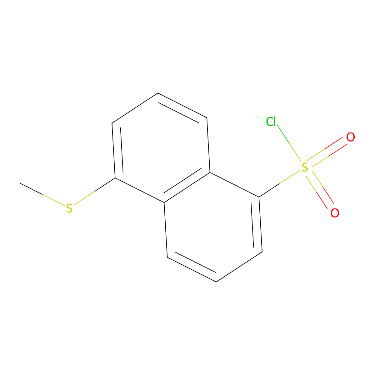 5-(Methylthio)-1-naphthalenesulfonyl chloride molecular structure, CAS 53135-95-8